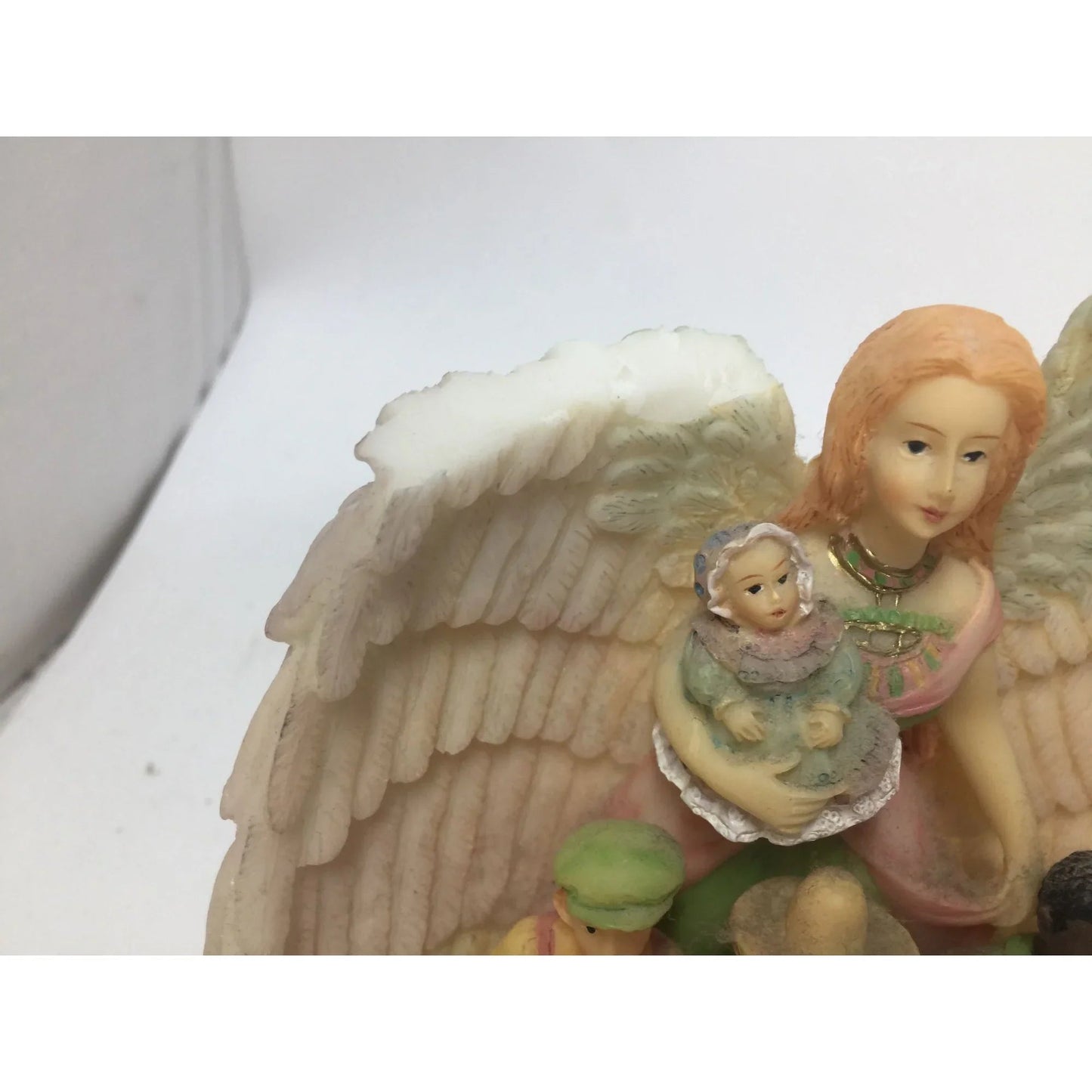 Youngs Inc. Vintage Angel Figurine With Children Of The World - youngs inc - Figurines - A+ Stuff