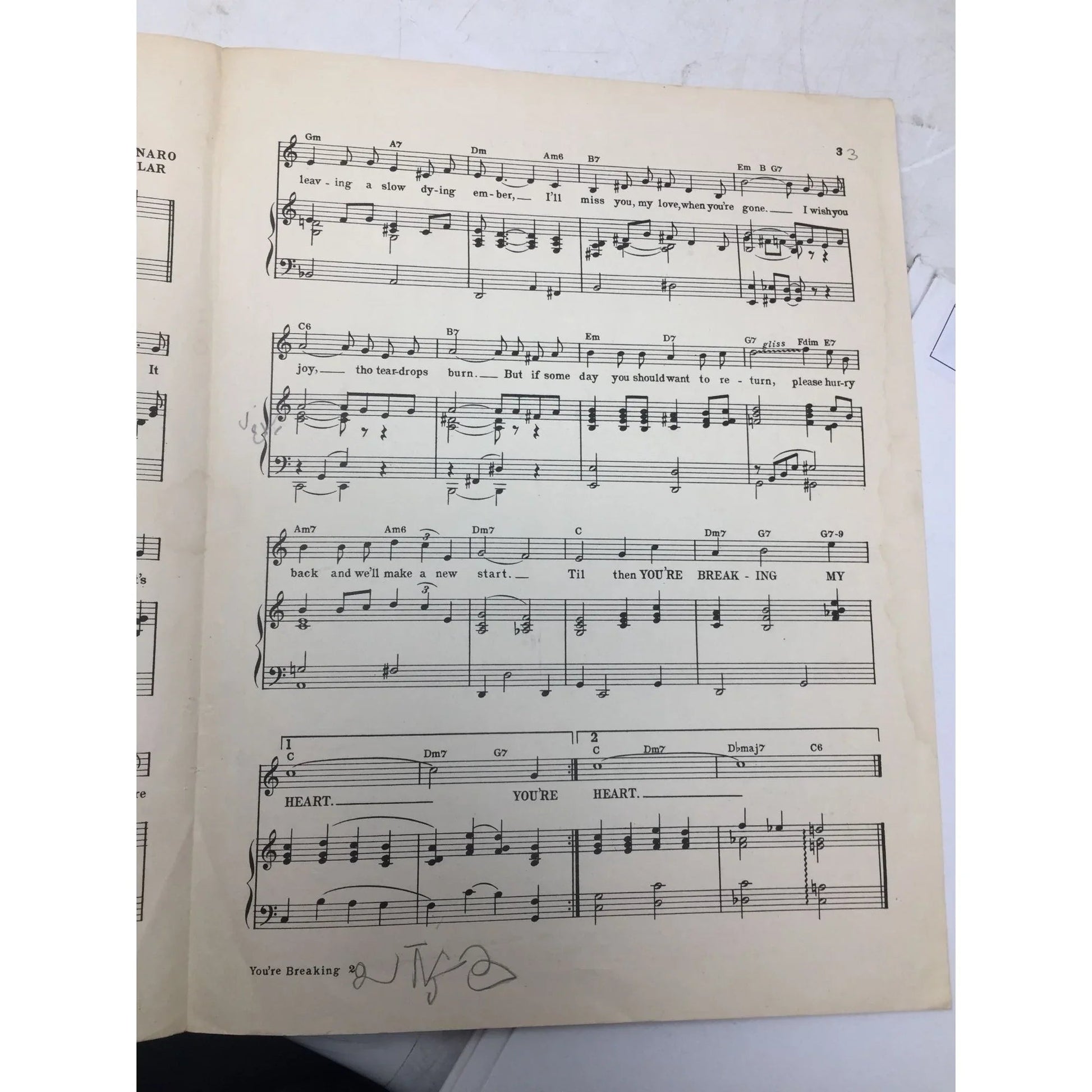 ''You're Breaking My Heart'' by Pat Genaro and Sunny Skylar - A+ Stuff - sheet music - A+ Stuff