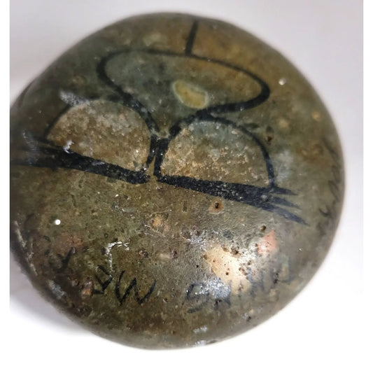 "You're Taking Me For Granite" Round Brown Rock with Design on the front - A+ Stuff - Collectibles - A+ Stuff