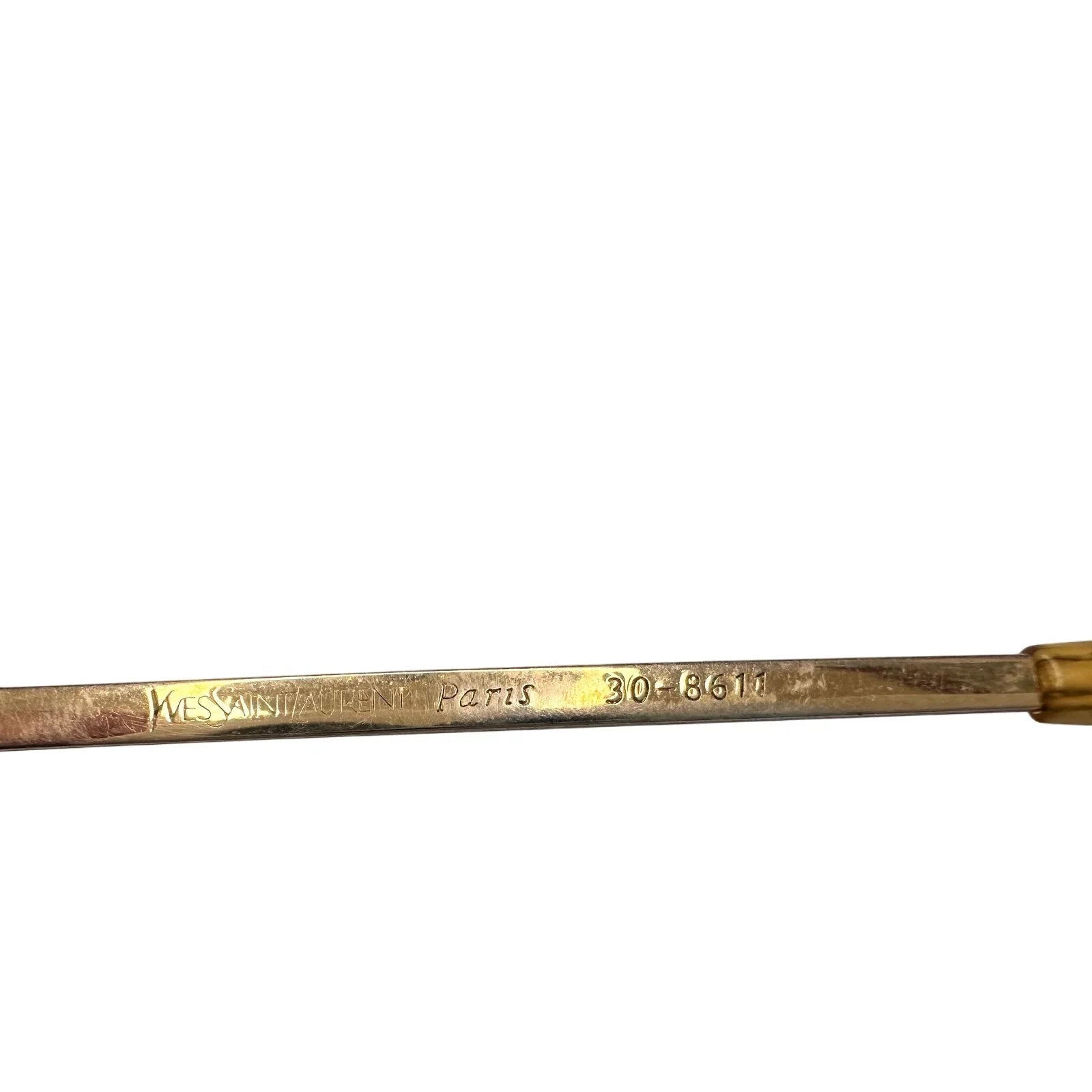 YSL - Yves Saint Laurent Amber / Rose Colored Rimless Sunglasses with Case - YSL, Yves Saint Laurent - Sunglasses - A+ Stuff