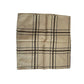 YSL Yves Saint Laurent Pocket Square Handkerchief / Scarf - Beige Plaid - YSL, Yves Saint Laurent - Handkerchief - A+ Stuff