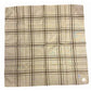 YSL Yves Saint Laurent Pocket Square Handkerchief / Scarf - Beige Plaid - YSL, Yves Saint Laurent - Handkerchief - A+ Stuff