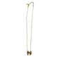 Yves Saint Laurent Gold and Rhinestone Bow Necklace - Yves Saint Laurent - Necklace with Pendant - A+ Stuff