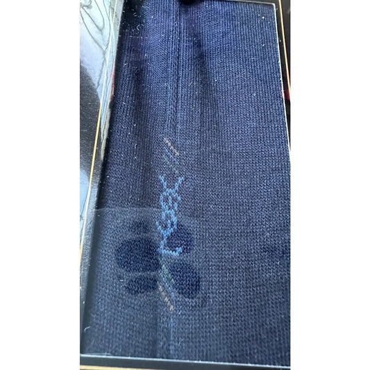 Yves Saint Laurent Mens Dress Socks - Blue - New in Sealed Box - Yves Saint Laurent - Mens Dress Socks - A+ Stuff