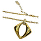 Yves Saint Laurent (YSL) Gold - Plated Necklace w Rhinestones - 20" - Yves Saint Laurent - Necklace with Pendant - A+ Stuff