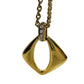 Yves Saint Laurent (YSL) Gold - Plated Necklace w Rhinestones - 20" - Yves Saint Laurent - Necklace with Pendant - A+ Stuff