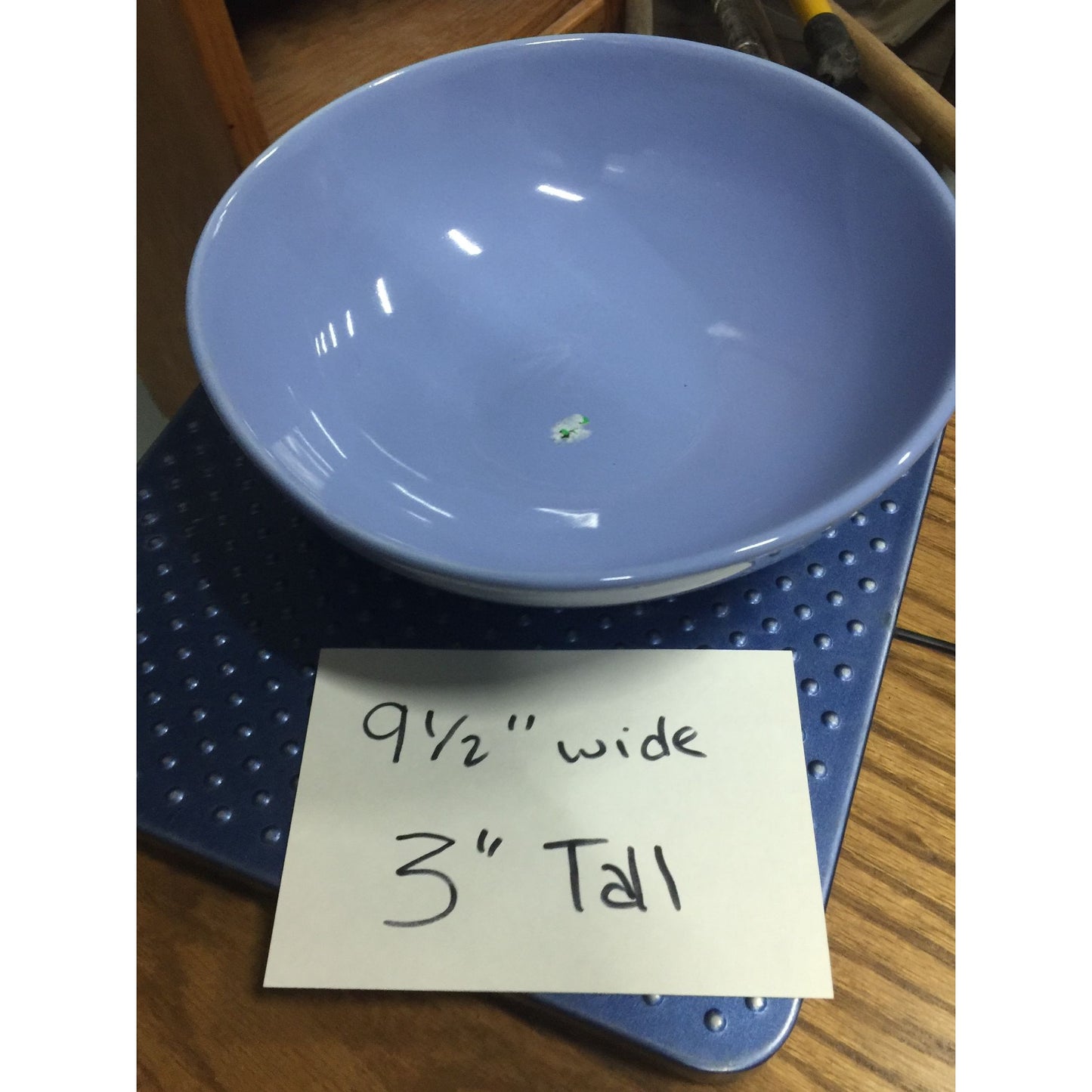 Vintage HALL Large Blue Bowl - 9.5'' wide and 3'' tall