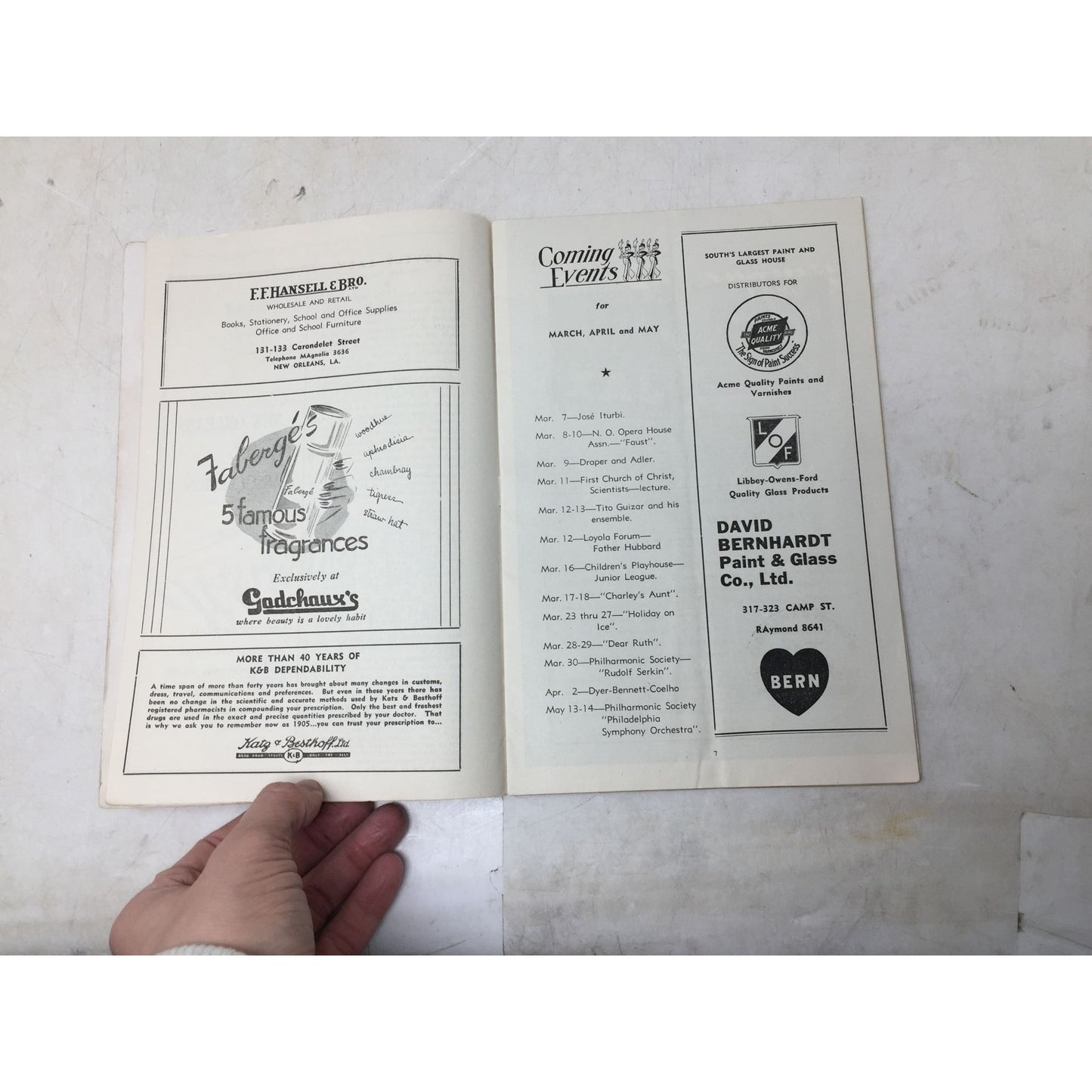 Vintage 1946 program for the Ballet Theatre performance