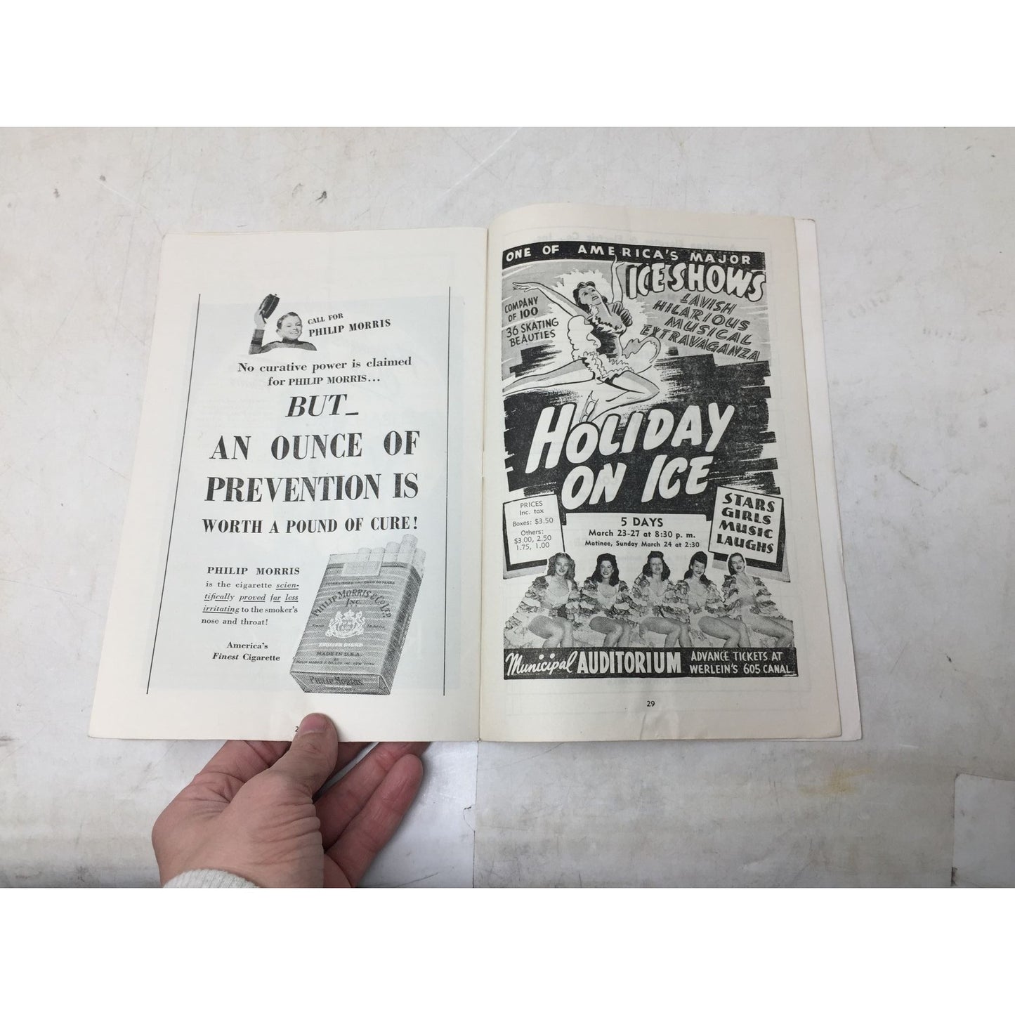 Vintage 1946 program for the Ballet Theatre performance