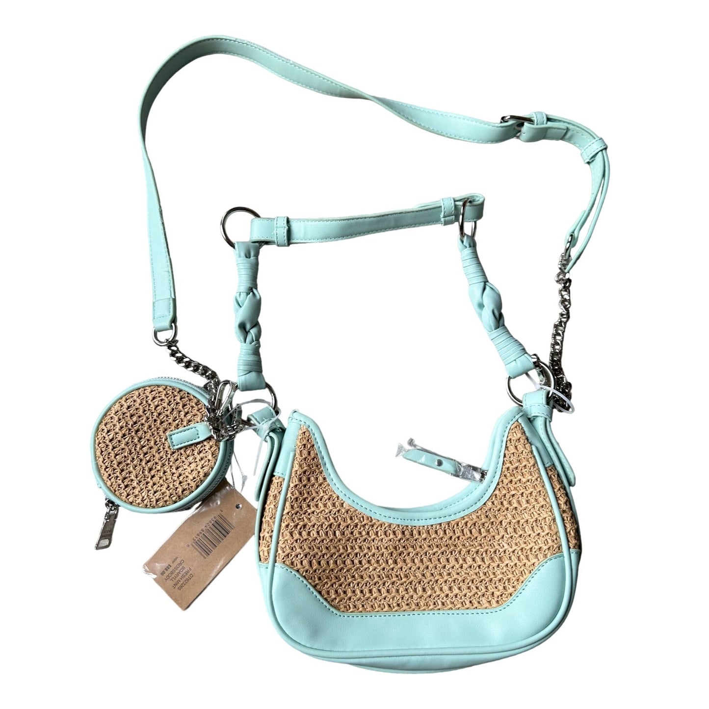 Steve Madden Bdaryll Crossbody / Shoulder bag - Frest Mint  with Round Tag Pouch NWT