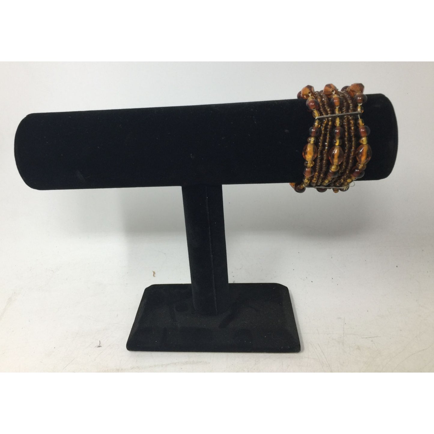 Women's Amber Colored Mixed Bead Bracelet