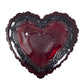 Vintage Avon 1876 Cape Cod Collection Ruby Red Glass Heart-Shaped Trinket Box Avon  A+ Stuff vintage collectible
