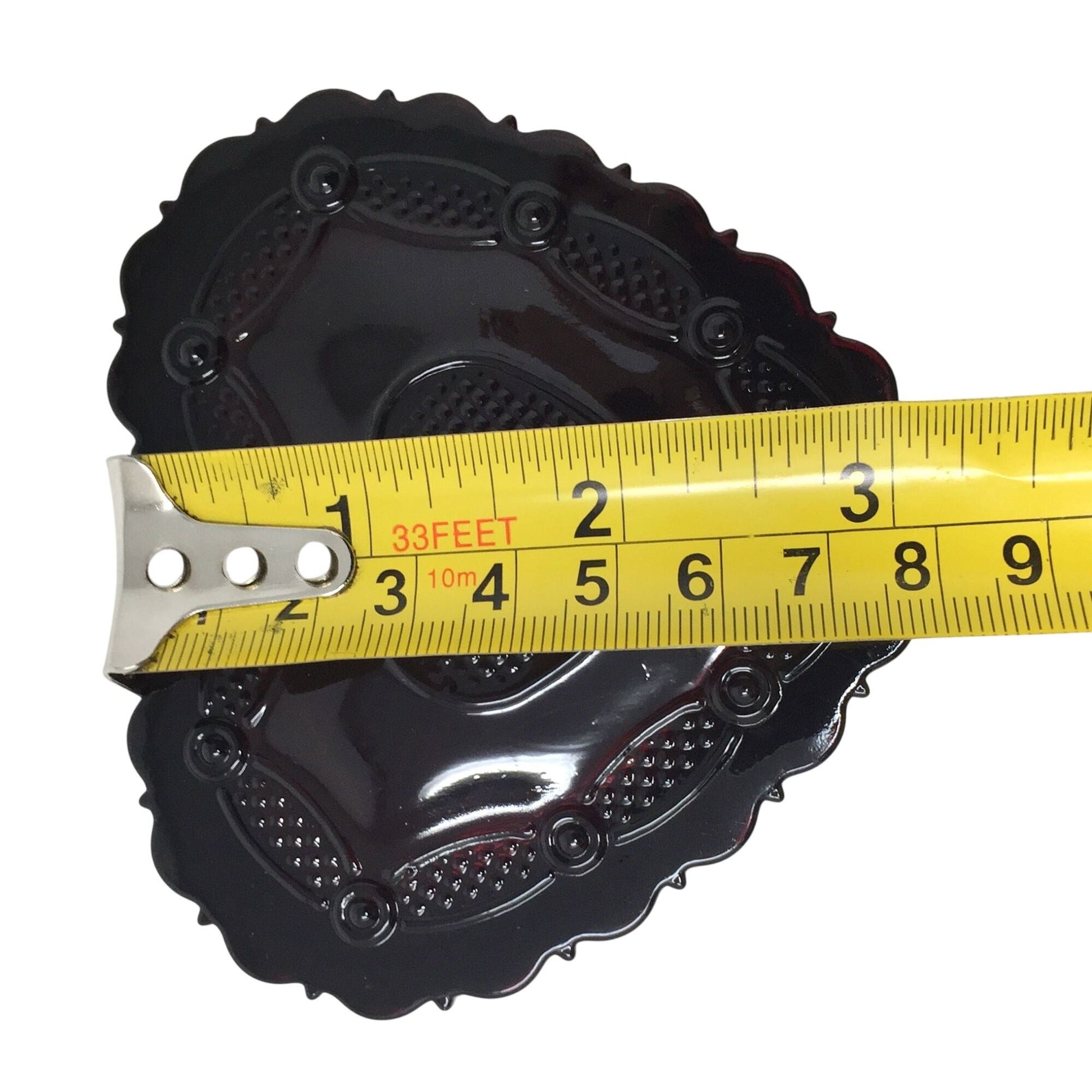 Vintage Avon 1876 Cape Cod Collection Ruby Red Glass Heart-Shaped Trinket Box Avon  A+ Stuff vintage collectible