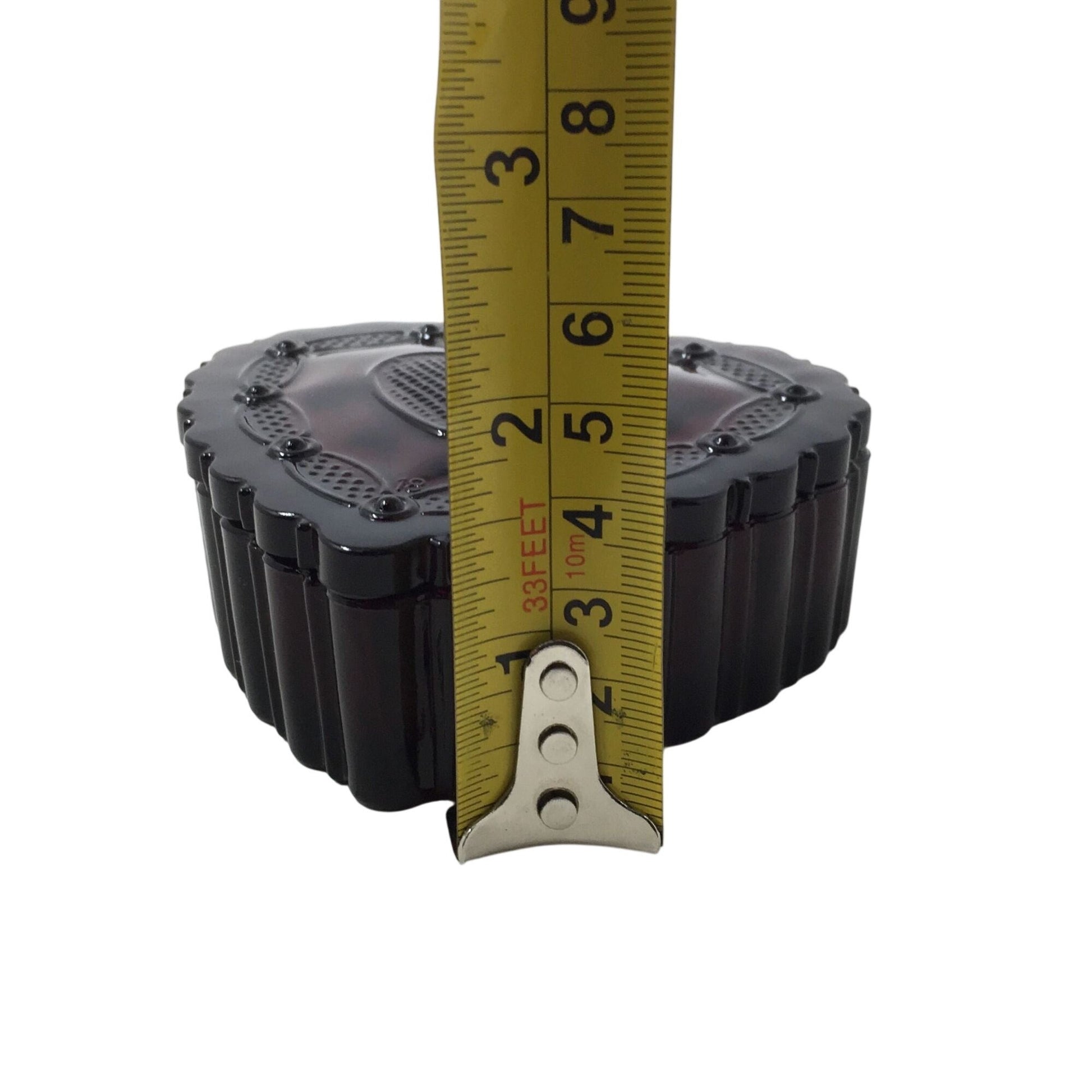 Vintage Avon 1876 Cape Cod Collection Ruby Red Glass Heart-Shaped Trinket Box Avon  A+ Stuff vintage collectible