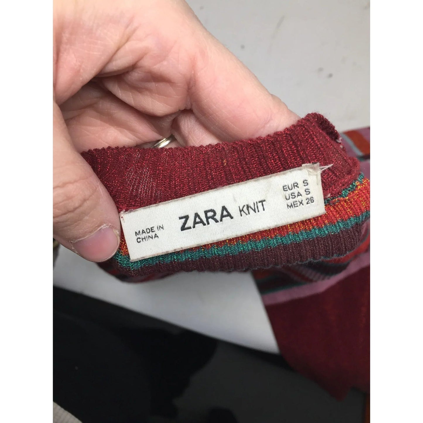 ZARA KNIT SIZE SMALL WOMENS LONG SLEEVE STRIPED SHIRT/CARDIGAN - ZARA - Shirts & Tops - A+ Stuff