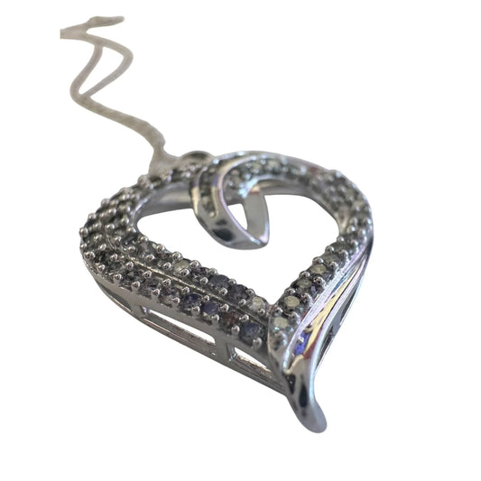 Stunning 1 Ct Natural Diamond Heart Shaped Pendant with Chain - A+ Stuff