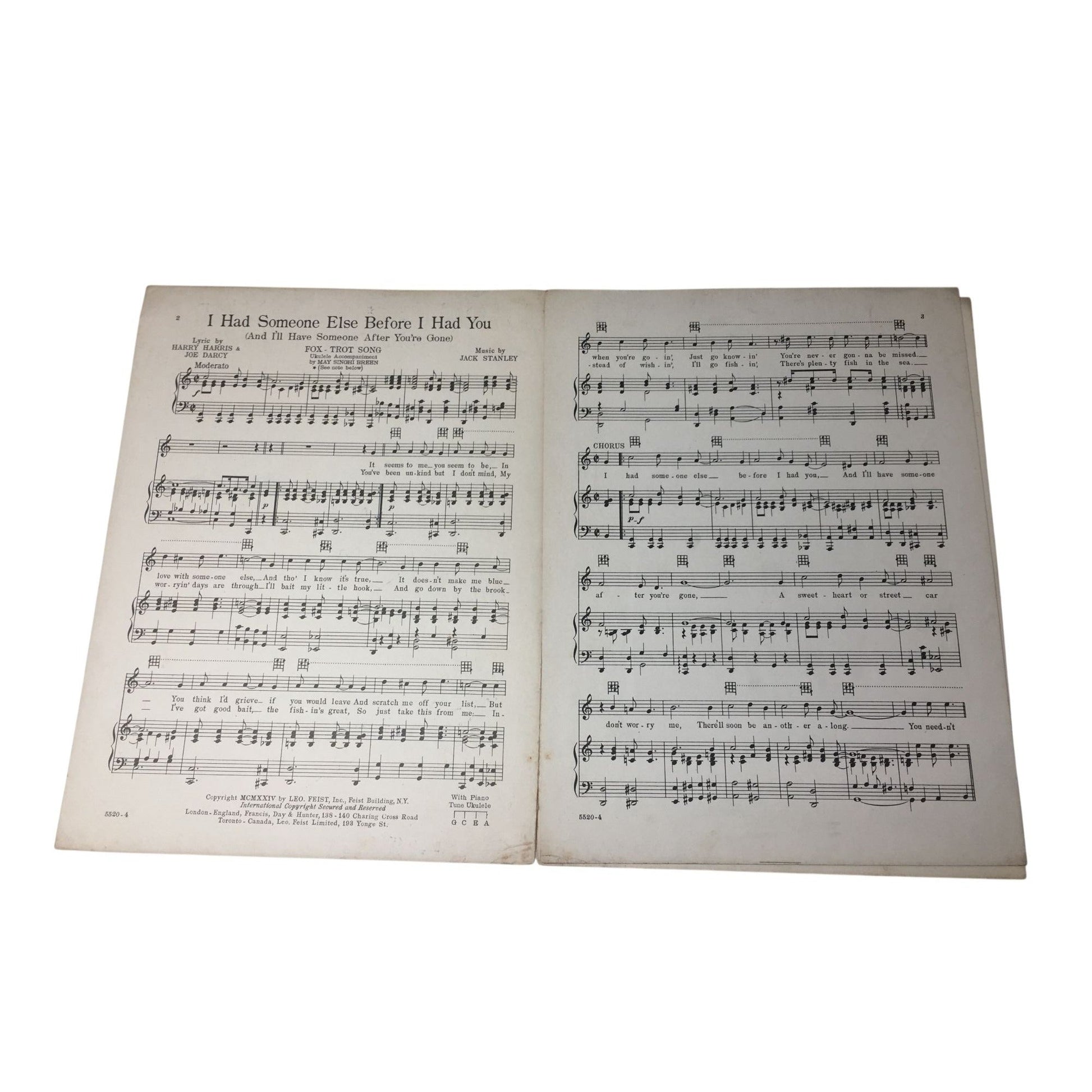 Sheet Music for  "I Had Someone Else Before I Had You (And I'll Have Someone After You're Gone)" A+ Stuff  A+ Stuff SHEET MUSIC
