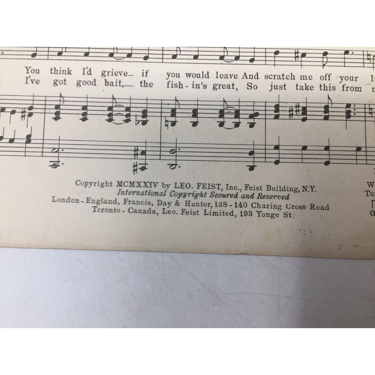 Sheet Music for  "I Had Someone Else Before I Had You (And I'll Have Someone After You're Gone)" A+ Stuff  A+ Stuff SHEET MUSIC