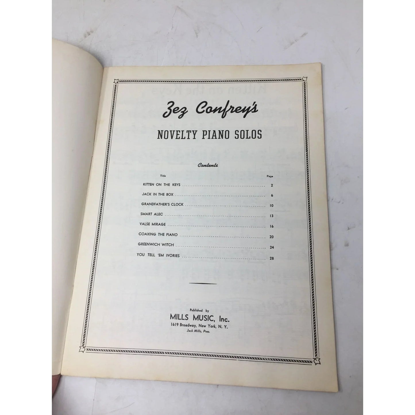 Zez Confrey's Novelty Piano Solos Vintage Sheet music book - A+ Stuff - Sheet Music - A+ Stuff