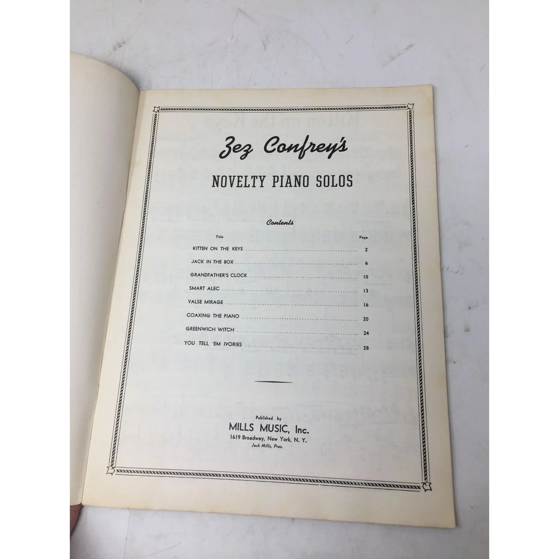 Zez Confrey's Novelty Piano Solos Vintage Sheet music book - A+ Stuff - Sheet Music - A+ Stuff