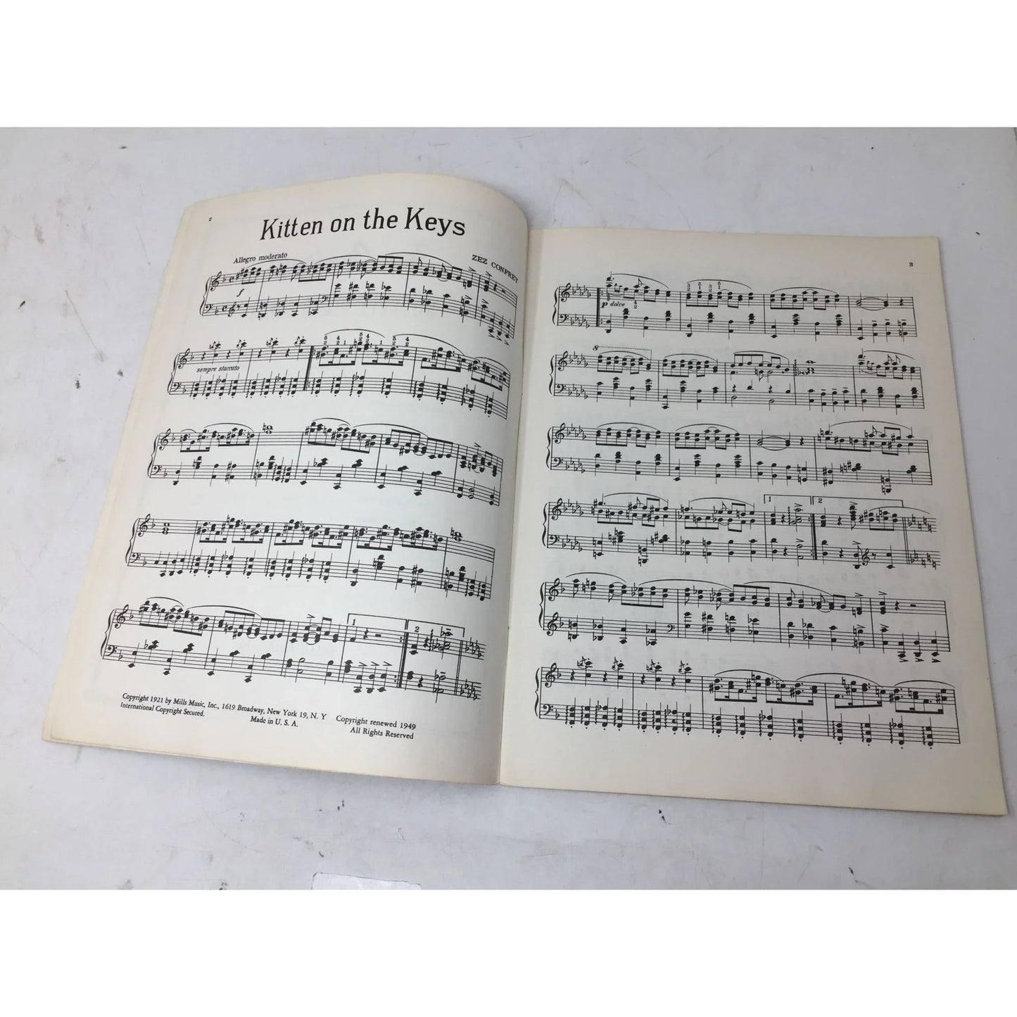 Zez Confrey's Novelty Piano Solos Vintage Sheet music book - A+ Stuff - Sheet Music - A+ Stuff