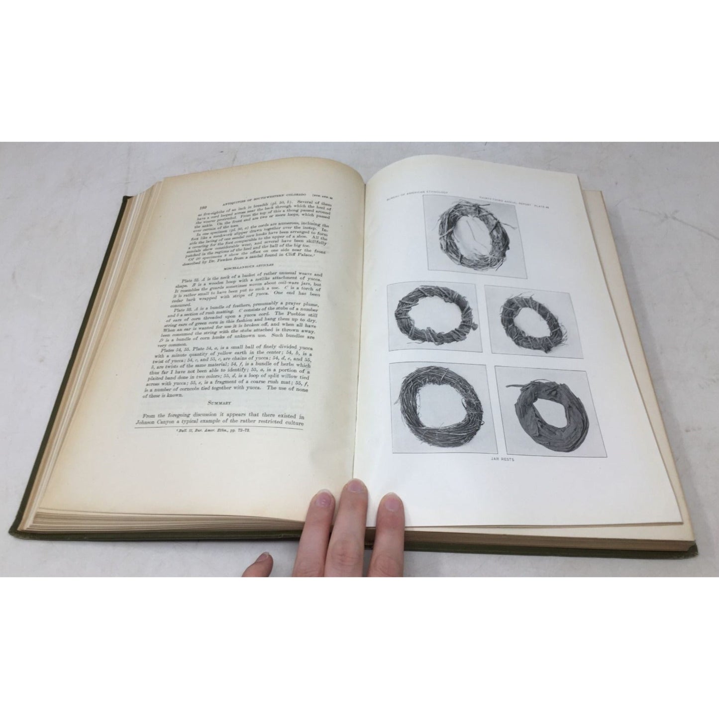 Collectible Antique Copy of Thirty-Third Annual Report of the Bureau of American Ethnology to the Secretary of the Smithsonian Institution, unbranded  A+ Stuff Vintage Books