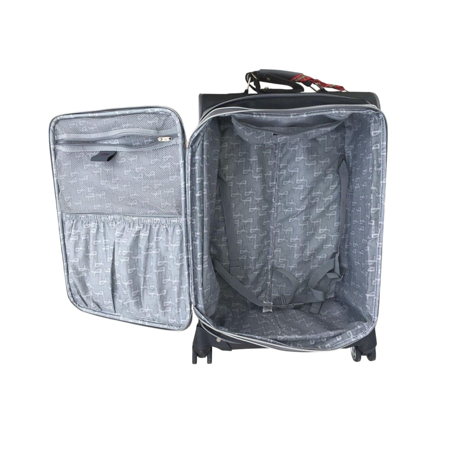 Zippered Olympia Black and Grey Suitcase (missing a wheel) - Olympia - Luggage & Bags - A+ Stuff