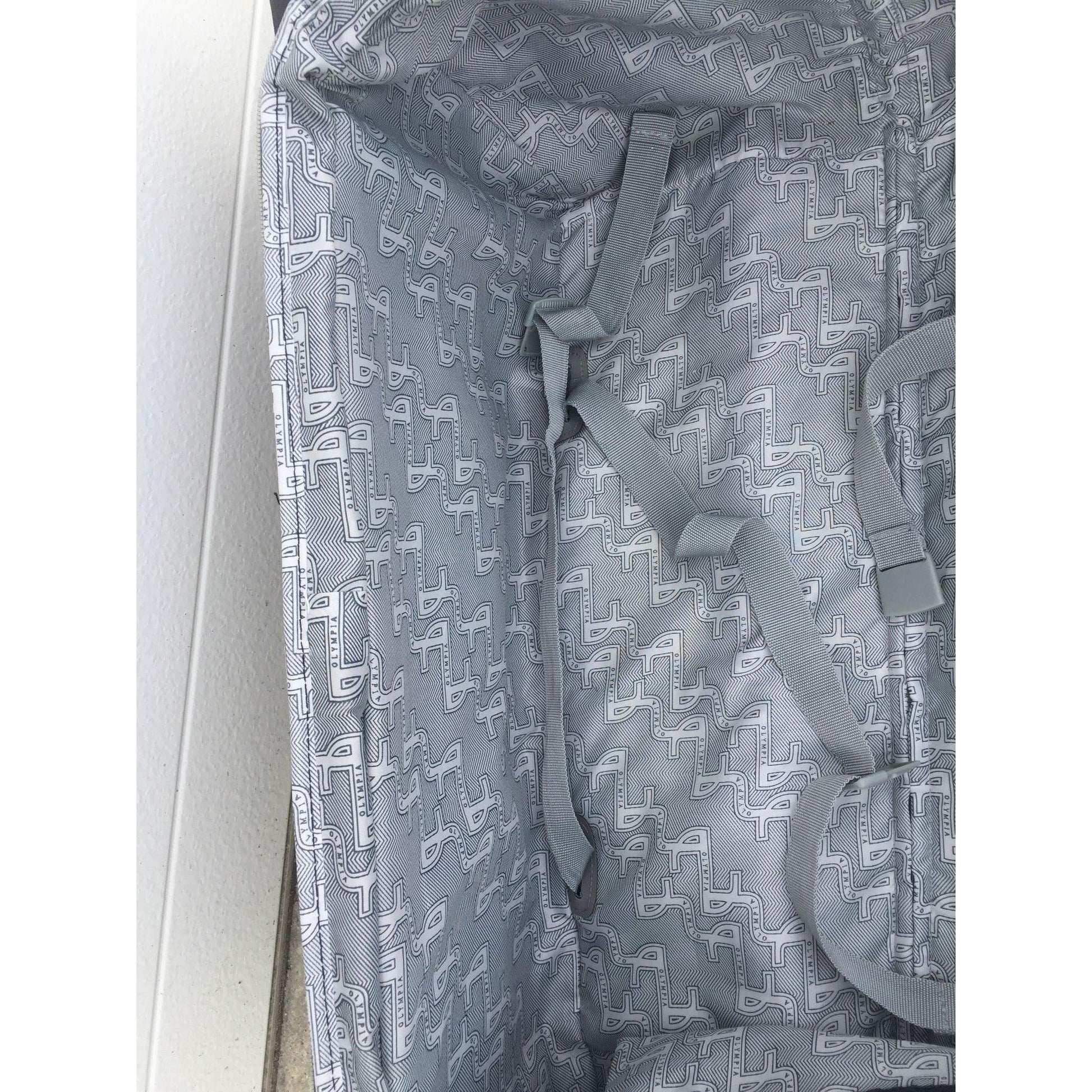 Zippered Olympia Black and Grey Suitcase (missing a wheel) - Olympia - Luggage & Bags - A+ Stuff