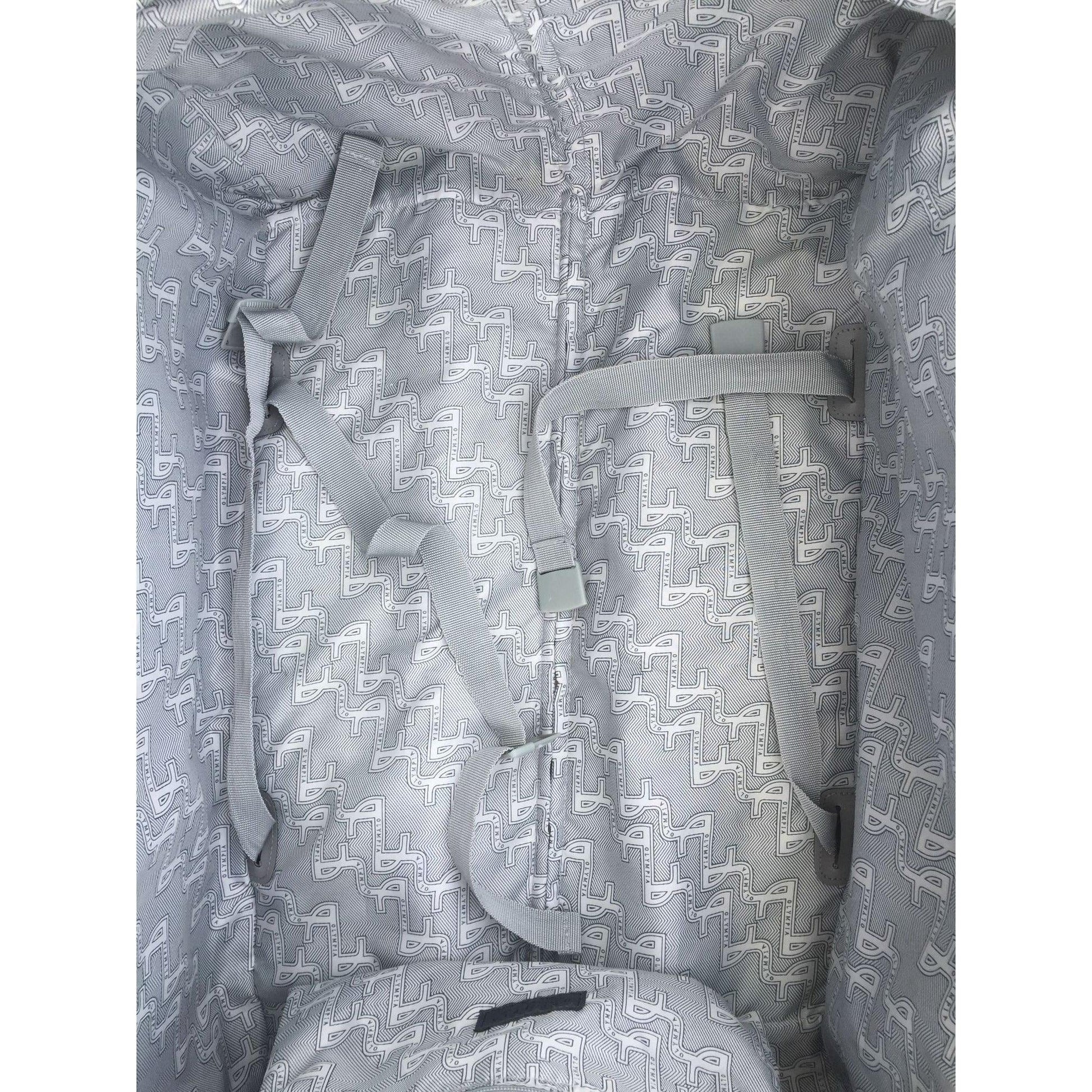 Zippered Olympia Black and Grey Suitcase (missing a wheel) - Olympia - Luggage & Bags - A+ Stuff