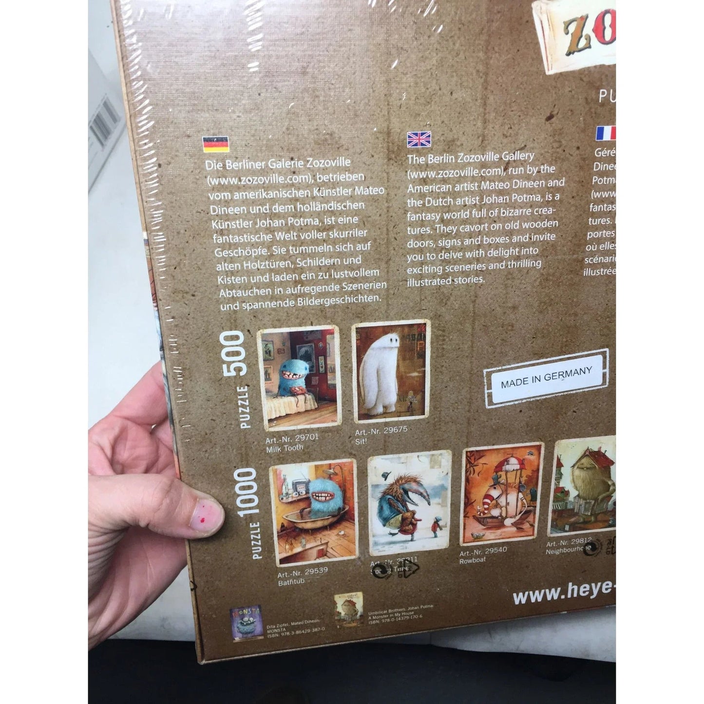 ZOZOVILLE Heye Puzzle 1000 Pieces - New - A+ Stuff - Games - A+ Stuff