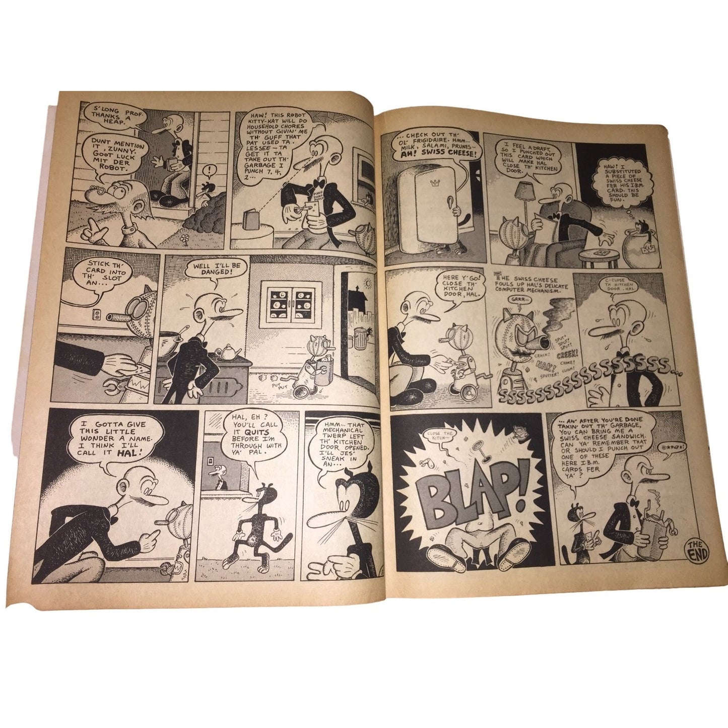 Yellow Dog Comics UndergrounD Comix Vol. 2 No. 13 Li'l Cute, Absorbine Jr. Skutch, THe Daily Duck