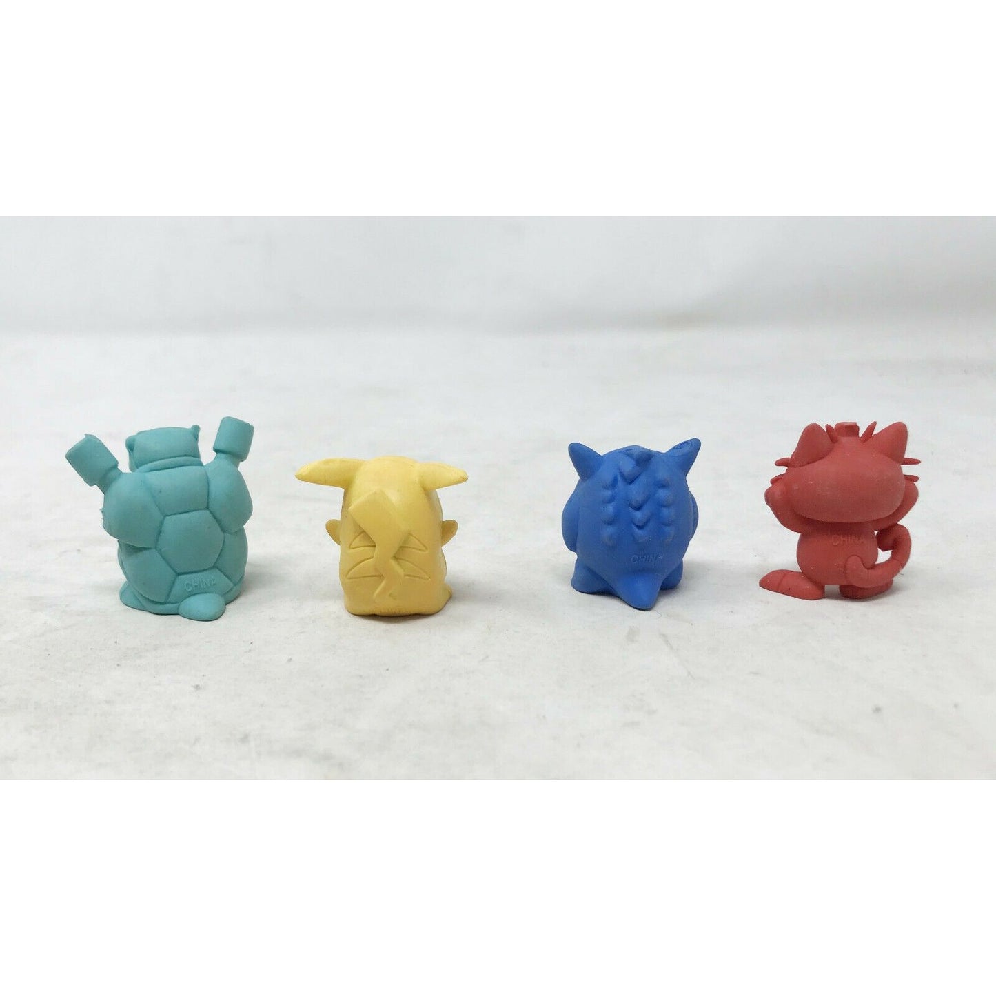 Vintage POKEMON Characters Set of 4 PIKACHU Meowth Blastoise