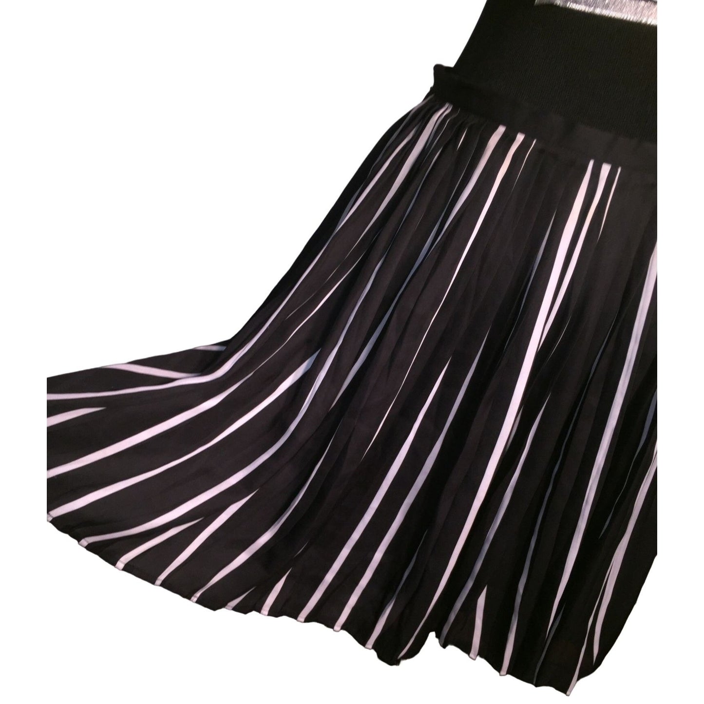 BEDO Femme Black and white stripe skirt - womens size medium