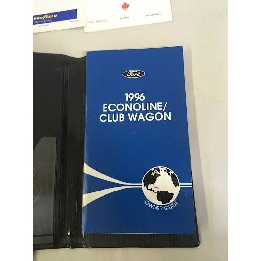 1996 FORD Econoline Club Wagon Users Manual and pamphlets / inserts - very good condition