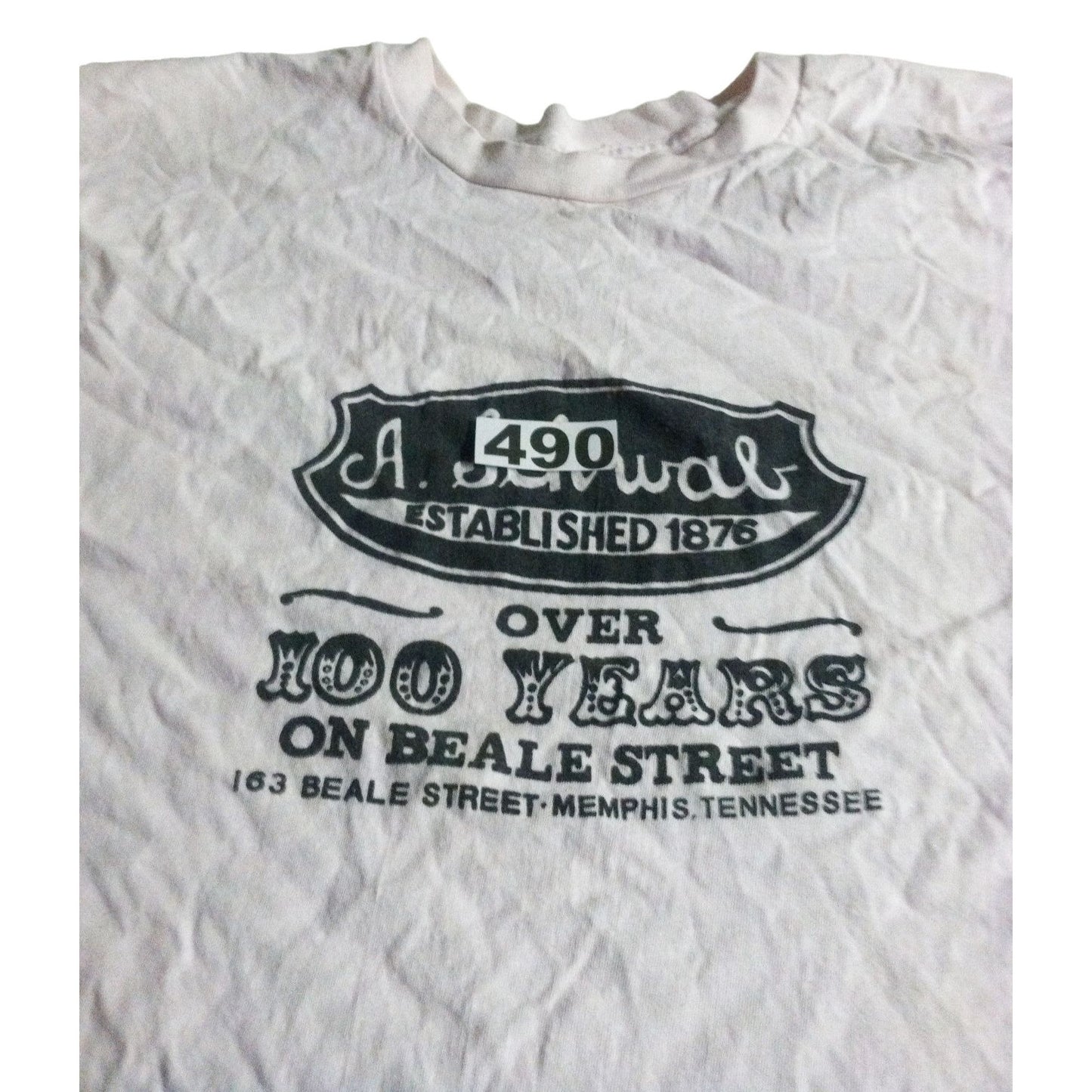 A Schwab "100 Years on Beale Street) - Memphis Tennessee Souvenir T Shirt Size 4XL