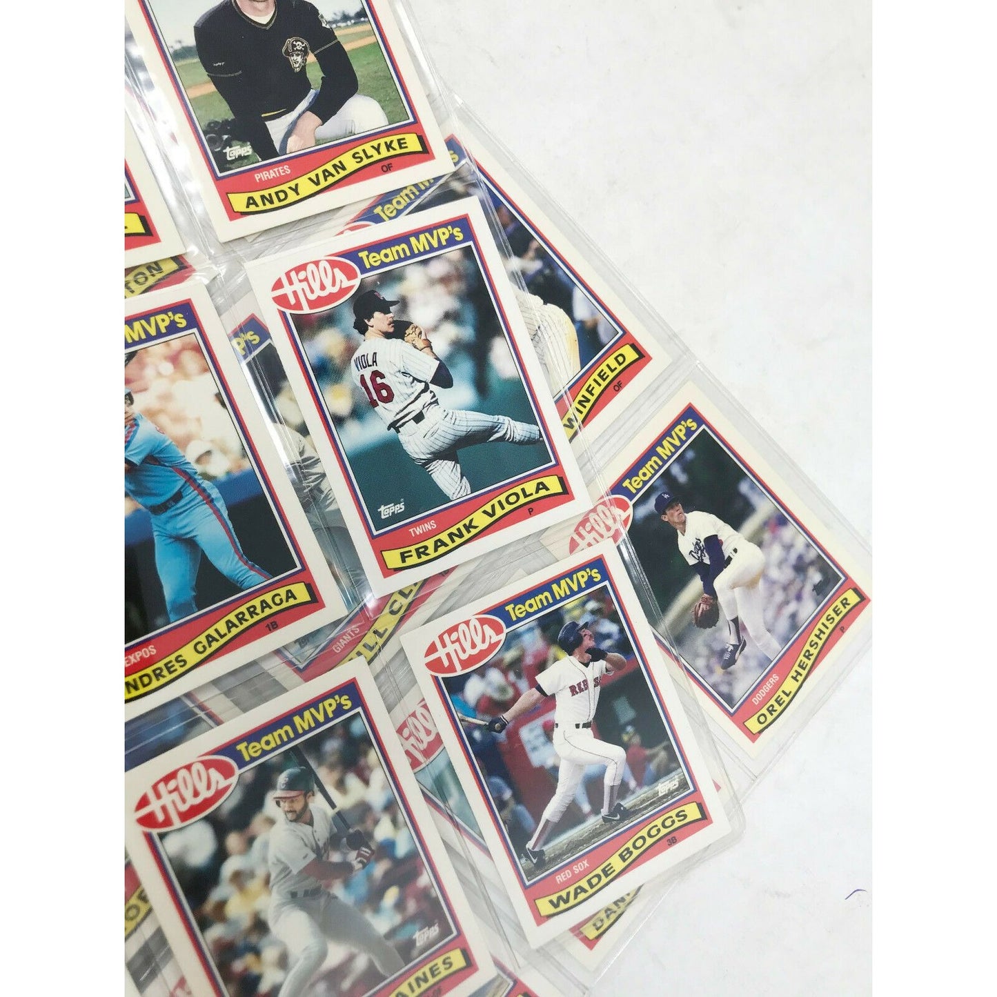 1989 Topps HILLS Team MVPs (19 Cards) Hershiser, Brett, Clemens