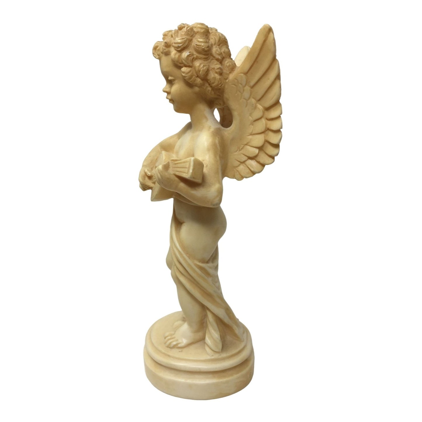 Vintage Angel with Lute Figurine- made in Italy