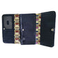 Vera Bradley Retired Navy Blue Trifold Billfold Style Wallet (snap closure) Coin Area, Credit Card Holder + Vera Bradley  A+ Stuff