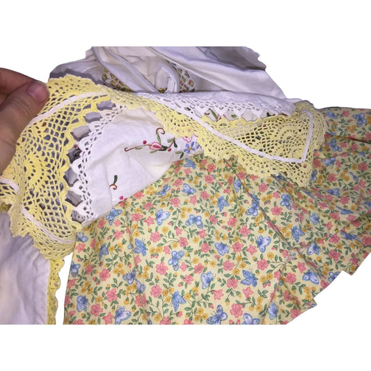Unique Handmade Vintage Costume / Outfit with Yellow Bloomers, Detailed Apron, Headscarf & Detailing A+ Stuff A+ Stuff