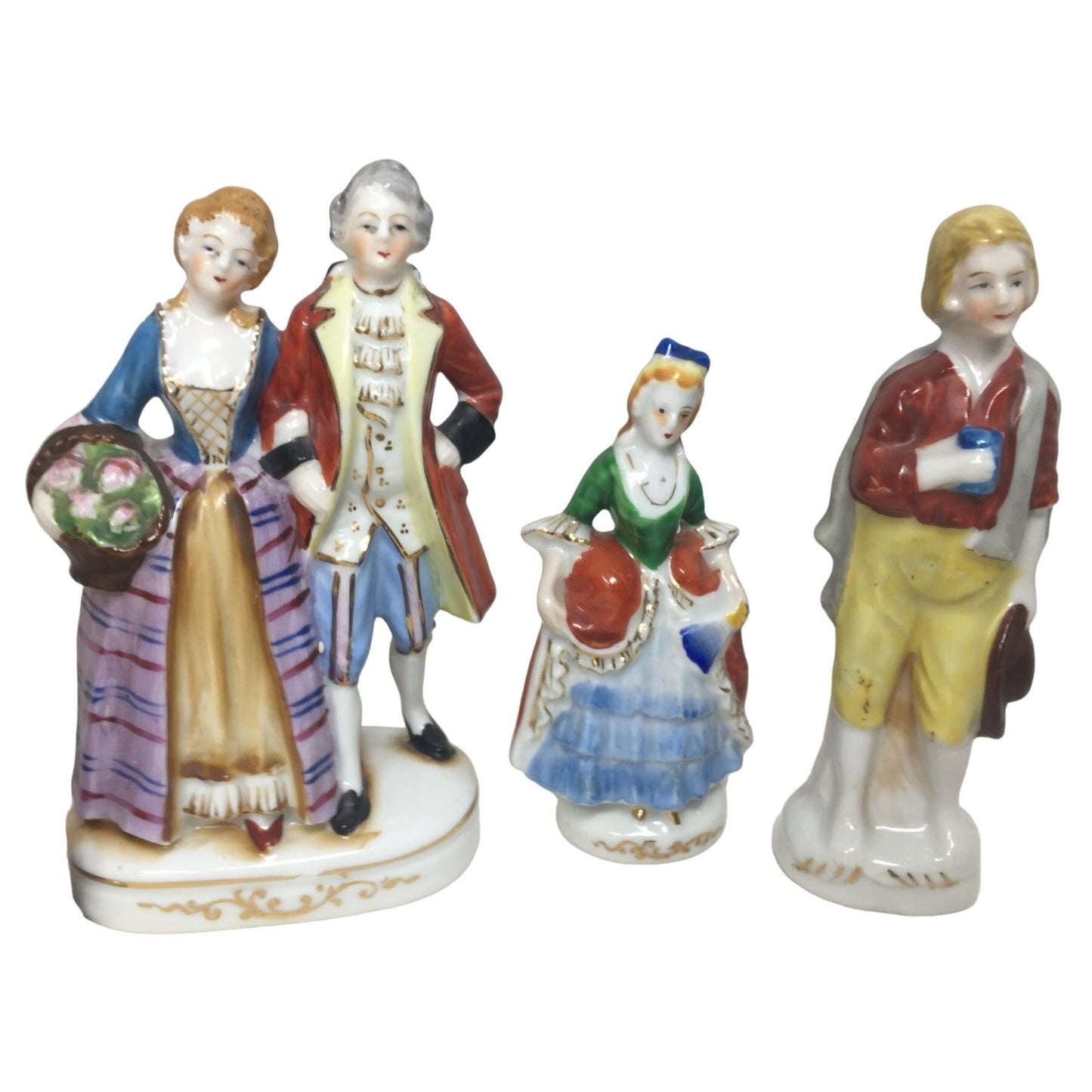 Large Mixed Lot of Occupied Japan Figurines - Peasants,  Colonial, Victorian and Music Player