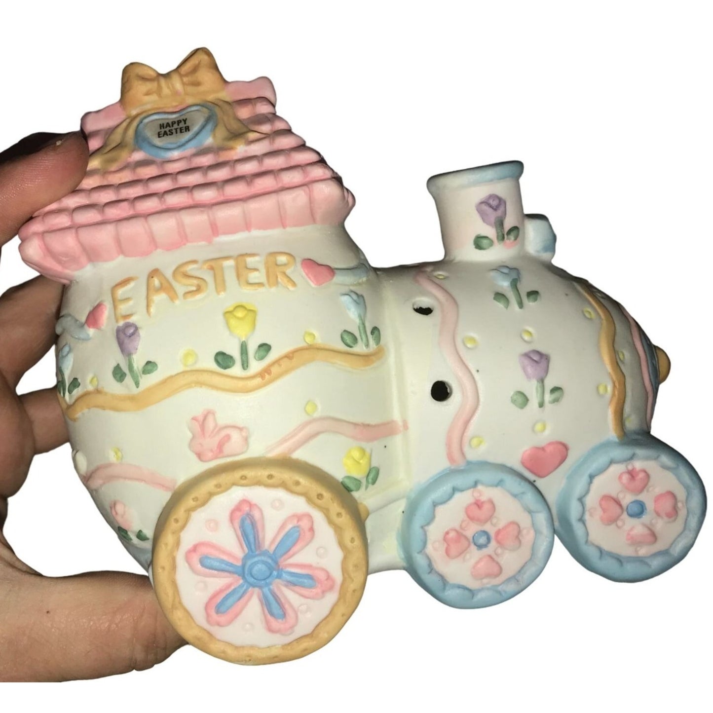 Easter Train that Lights Up - Easter Egg Train cars - Pastel Motif