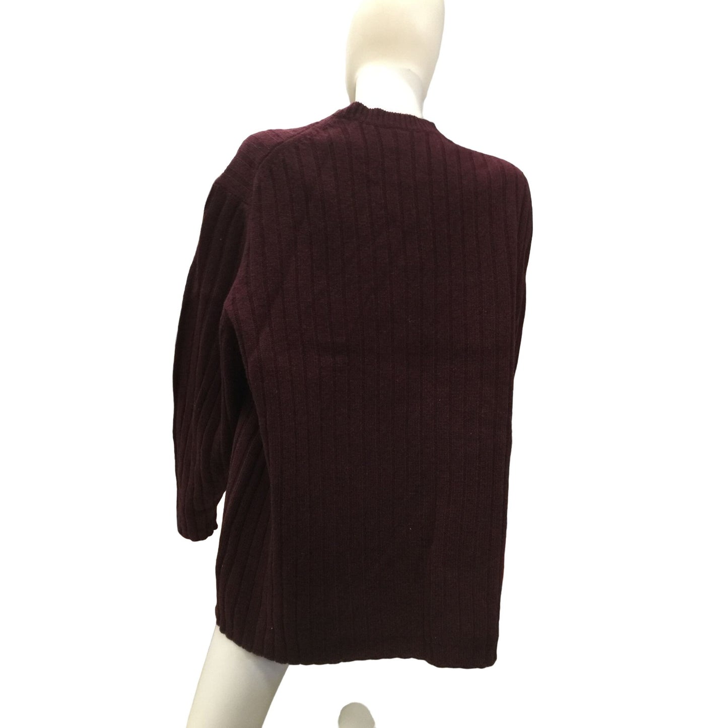 Vintage GAP Maroon / Burgundy Mens Ribbed Sweater size xl