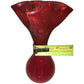 Pretty ART GLASS Handmade Red Glass Vase - white specks in bottom blending to red - approx 6.5 inches tall - Pretty petite bud vase A+ Stuff  A+ Stuff Vases
