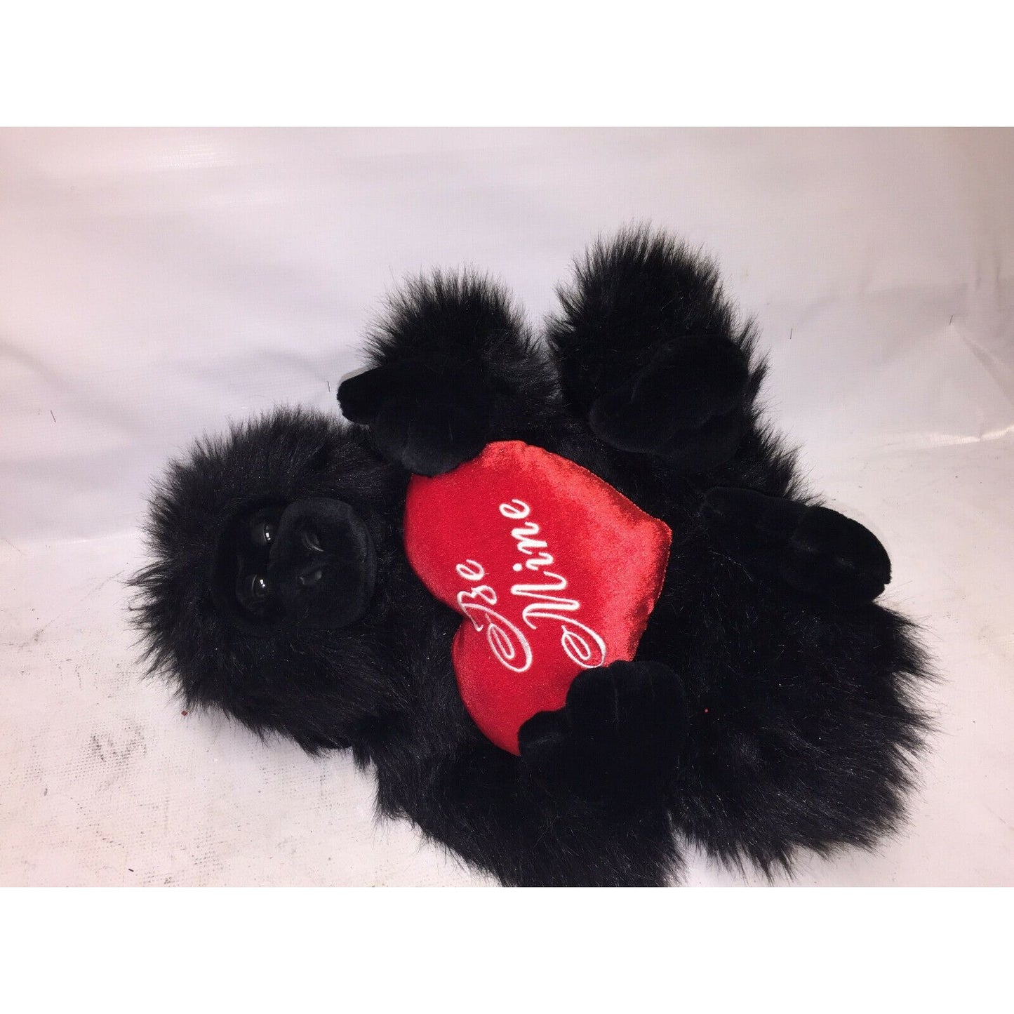 VALENTINES Black Gorilla BE MINE Heart Love 16" Plush - Love Gift