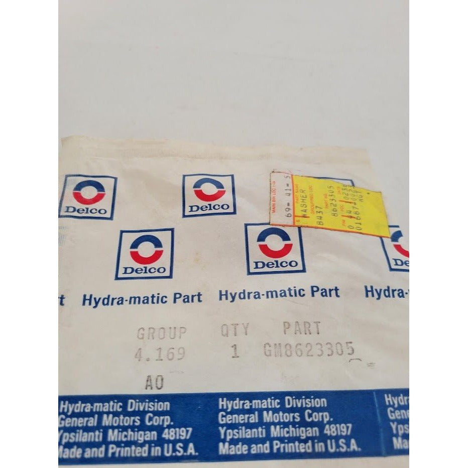 Genuine GM Part - No 8623305 - WASHER - GR 4.169 - new in package - vintage discontinued General Motors Replacement auto Part - NOS