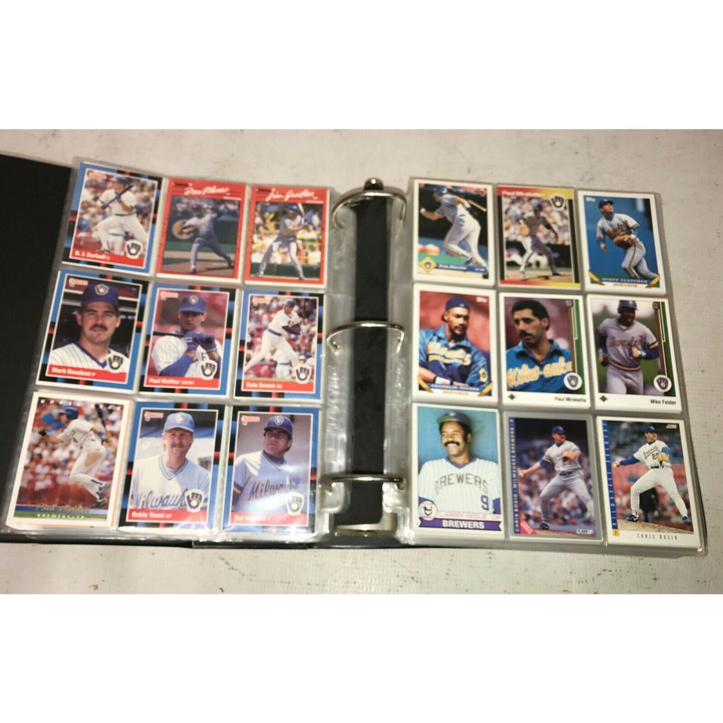 LARGE Binder BASEBALL Cards DEREK JETER DRAFT PICK 1993 Griffey Jr