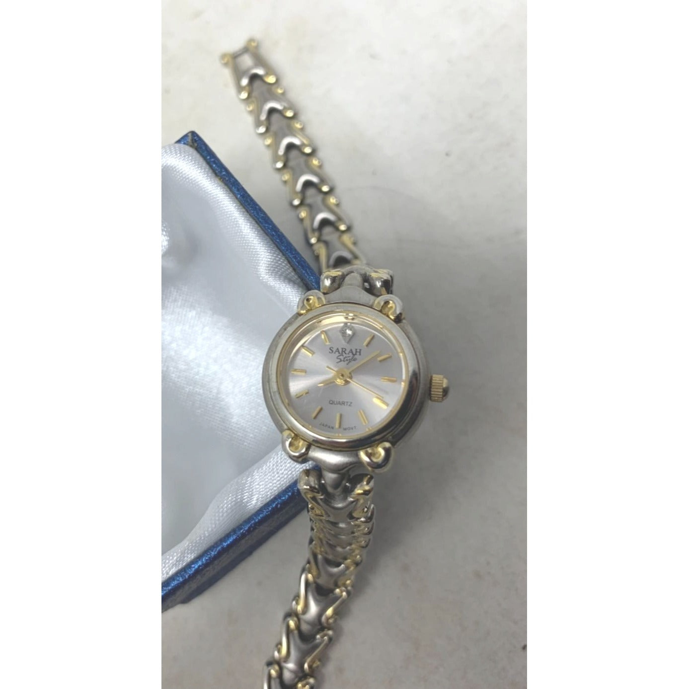 WOMEN'S WATCHES Caravelle (Cracked Glass)  & Sarah Style (2 tone band)