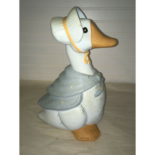 COUNTRY Ceramic MOTHER GOOSE Large COOKIE JAR~13.75" Rustic Style