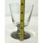 GOBLET, STEM GLASS,Dessert Cup  with LUSTER METALLIC SILVER FOOT - Unbranded  A+ Stuff Glass