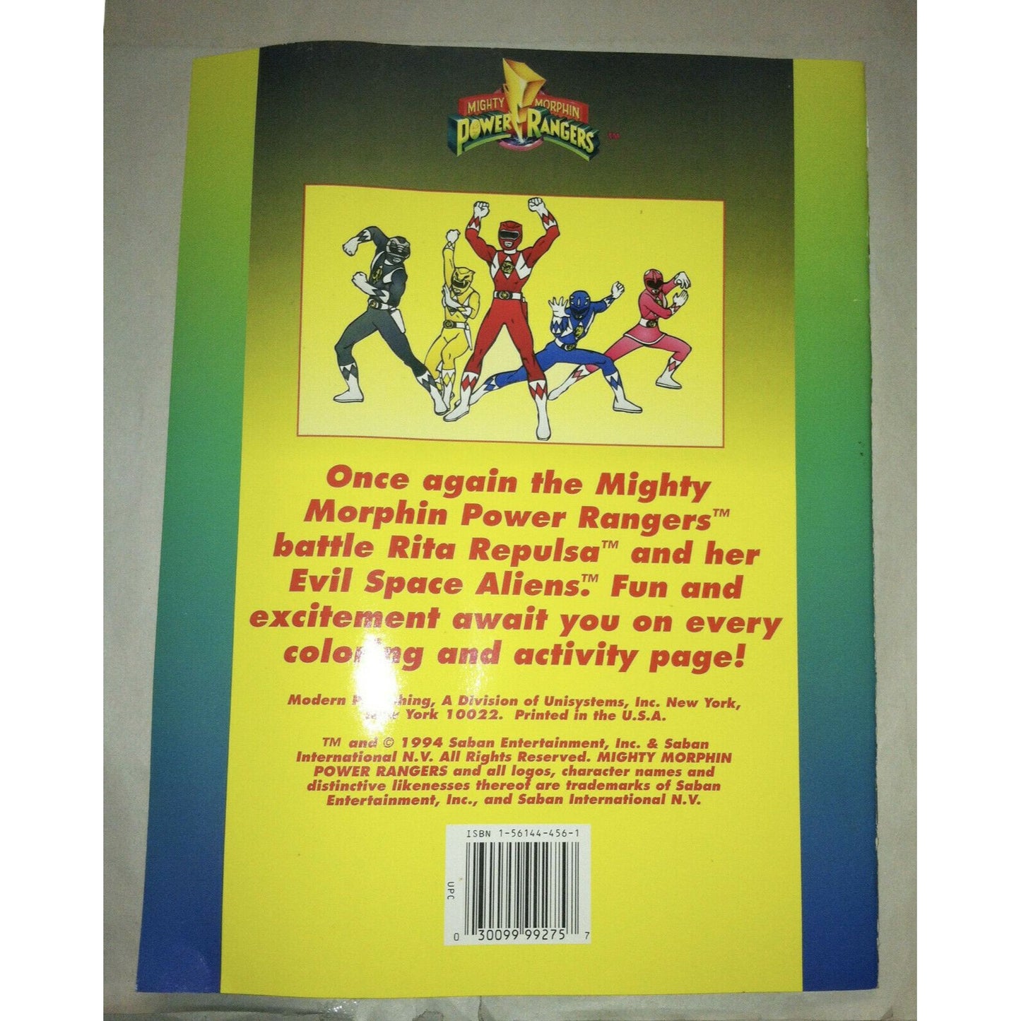 MIGHTY Morphin POWER RANGERS Coloring And Activity Book 2 Book Set